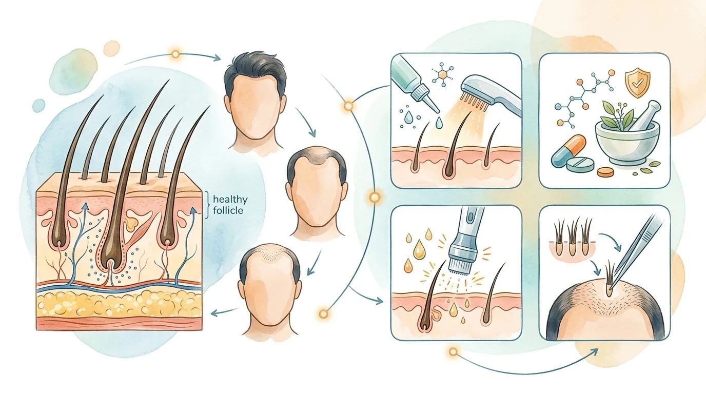 雄性禿有救嗎？戴定恩醫師解析男女生髮關鍵與4大治療方式
