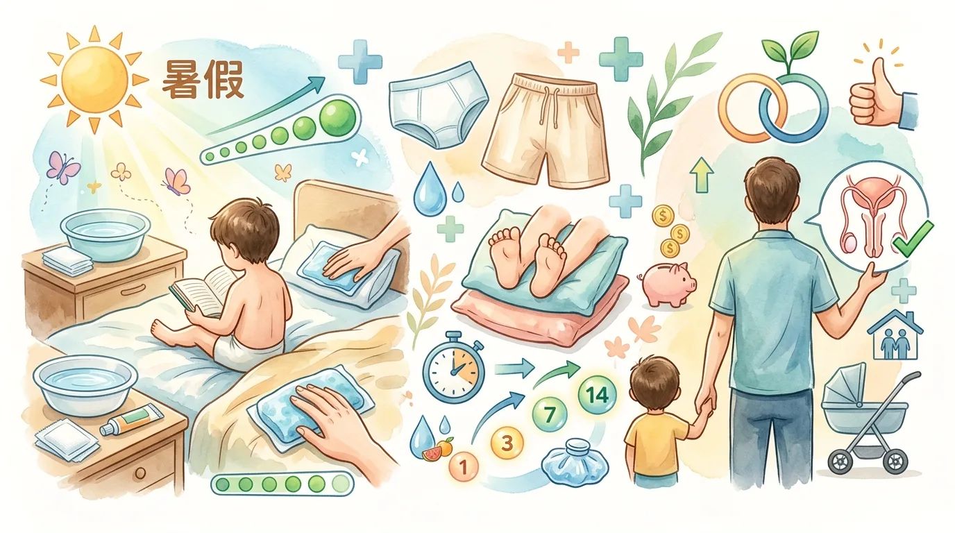 暑假兒童割包皮懶人包：恢復期與父子雙贏結紮計畫