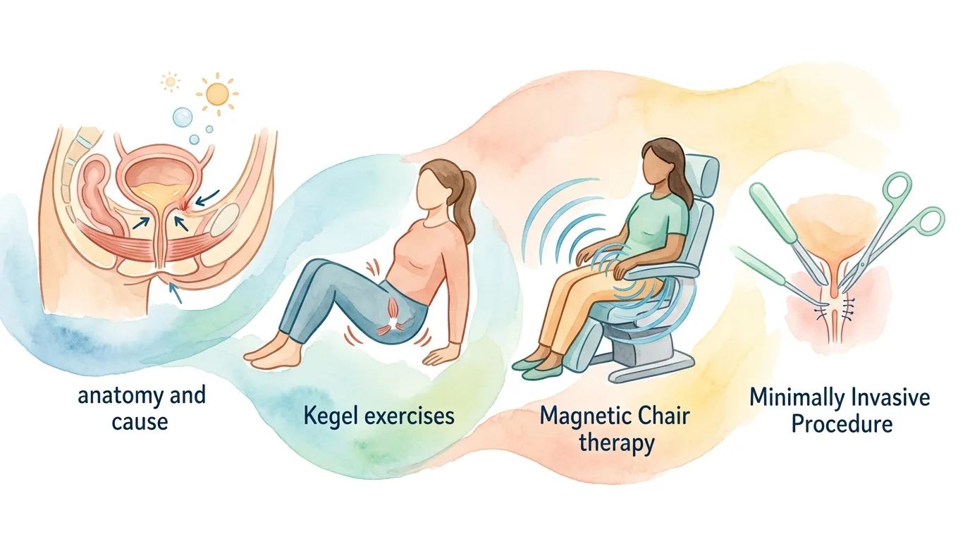 大笑就漏尿？戴定恩醫師解析女性尿失禁成因與凱格爾、磁波椅、微創手術治療