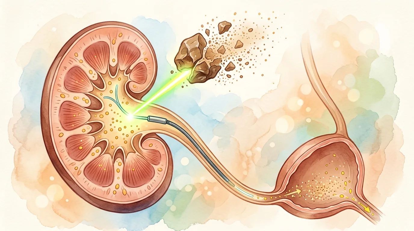 腎結石雷射手術：粉塵碎石法，讓結石化為烏有