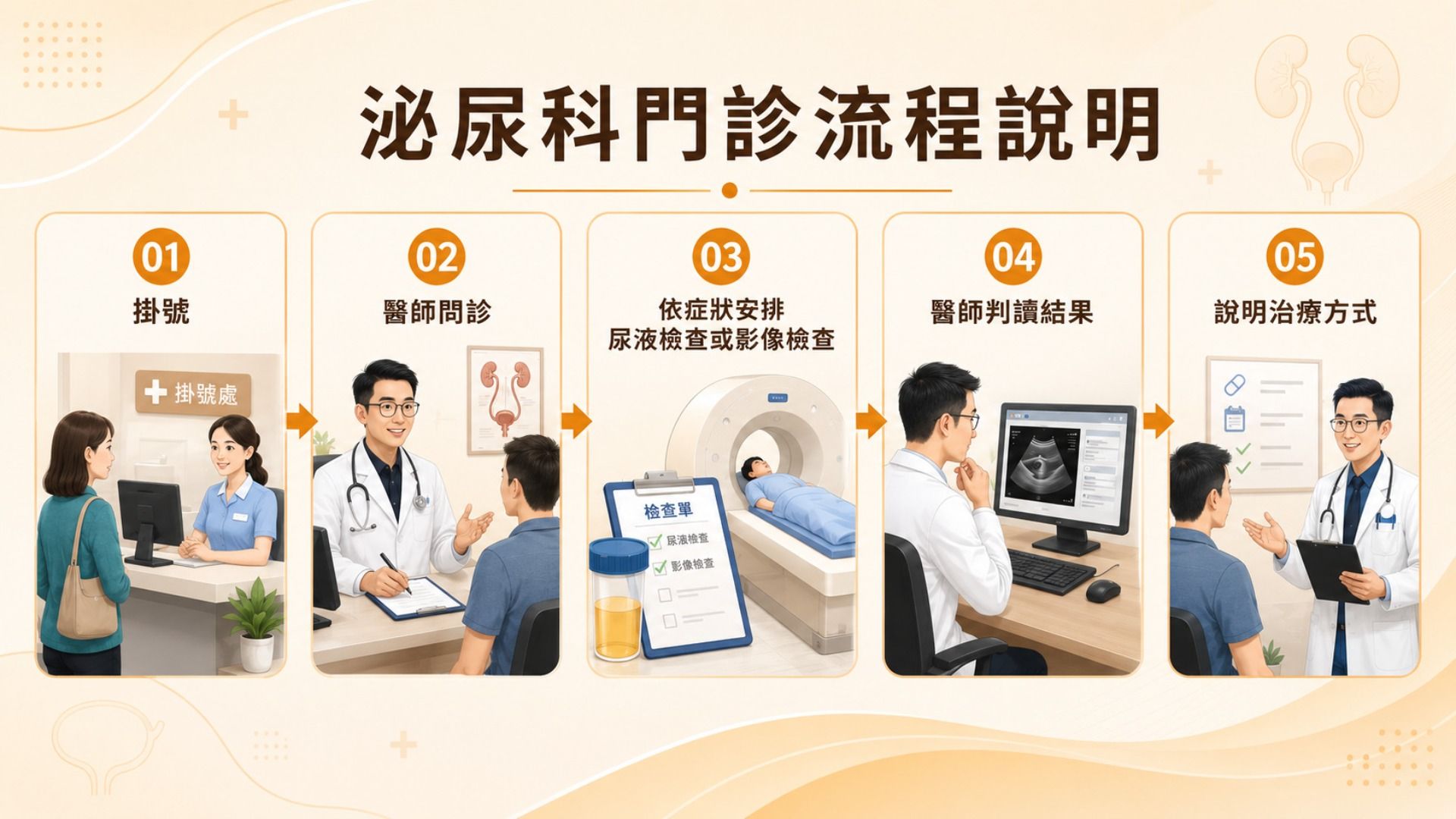 泌尿科門診流程說明