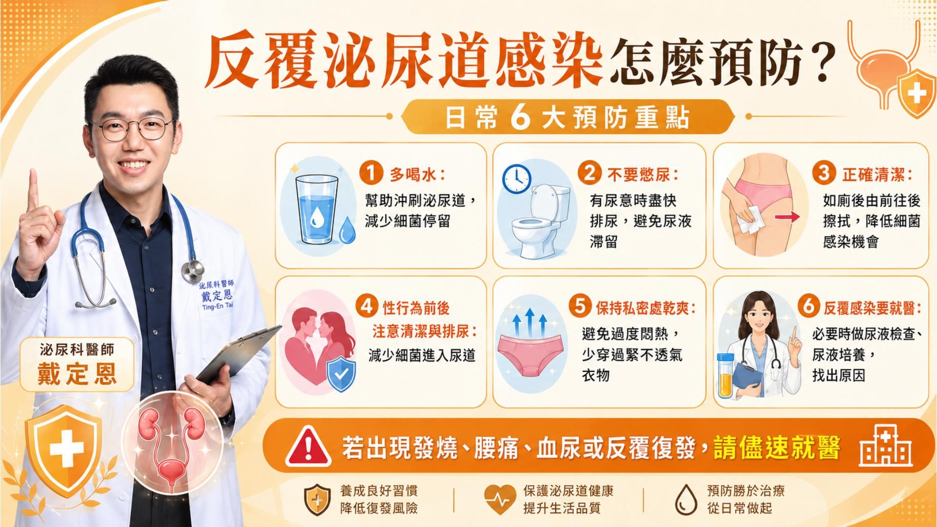 反覆泌尿道感染怎麼預防？