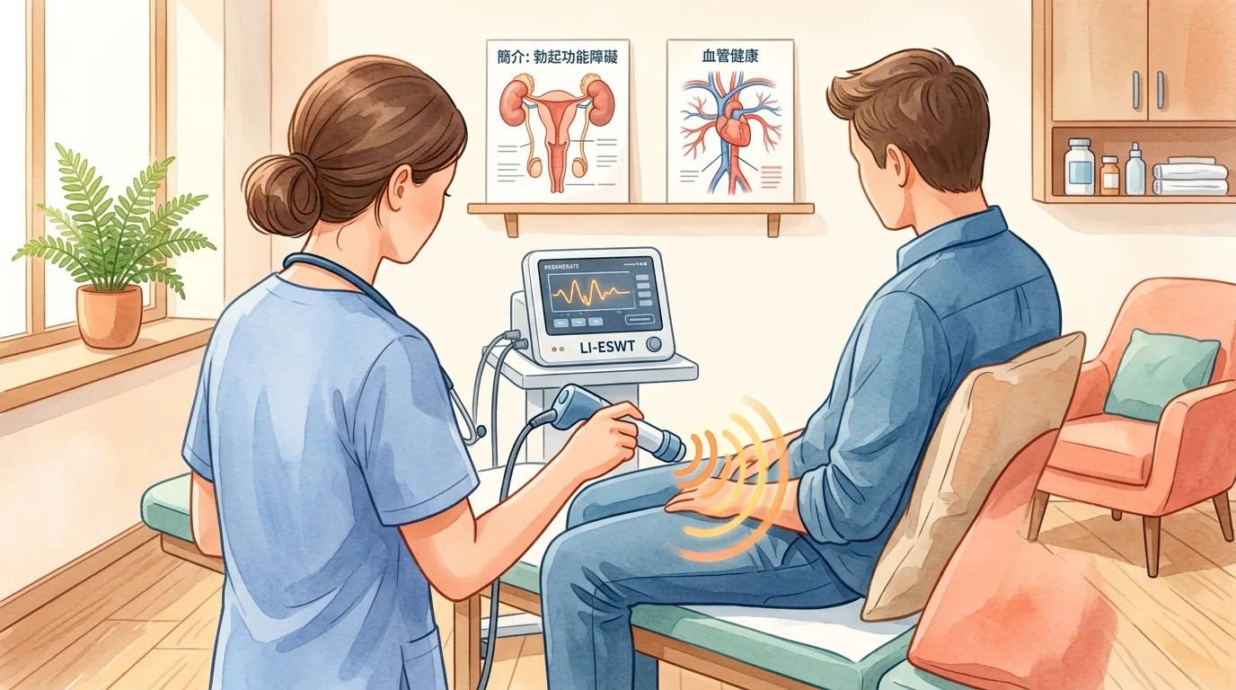 治療勃起功能障礙一定要吃藥嗎？新選擇「低能量震波治療」