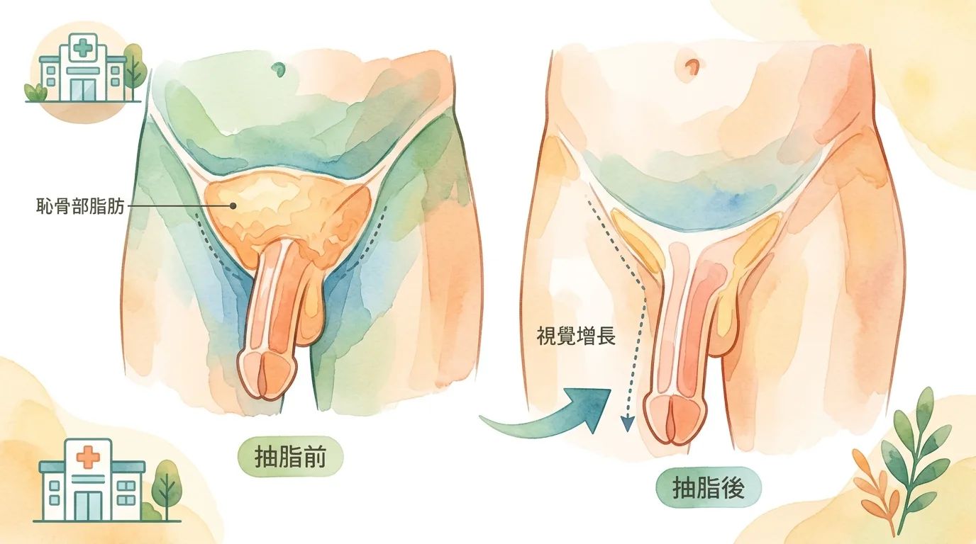 告別包埋短小煩惱！戴定恩醫師談男性恥骨抽脂：視覺增長的秘密